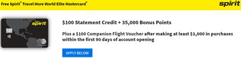 Neither spirit credit card has particularly exciting bonus categories. Bank of America Spirit 'Free Spirit' Credit Card, 35,000 Points + $100 Statement Credit - Doctor ...