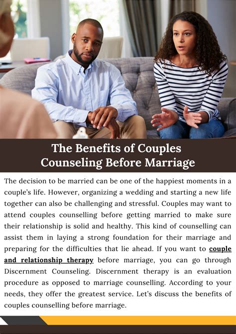 Ppt The Benefits Of Couples Counseling Before Marriage Powerpoint