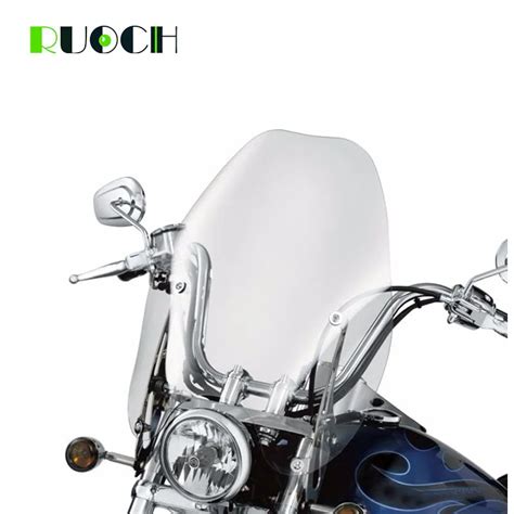 Motorcycle Windshield 39mm Clamps Windscreen Deflects Brackets For
