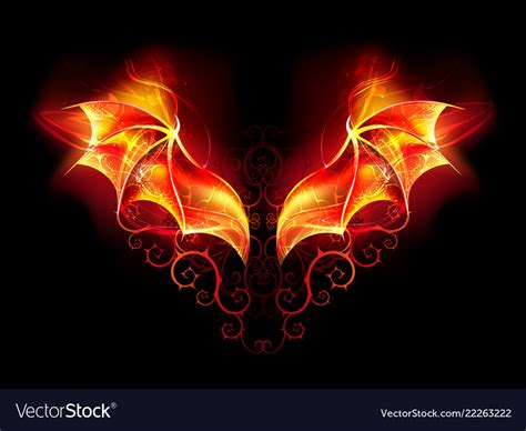 Fire Dragon Wings Drawing