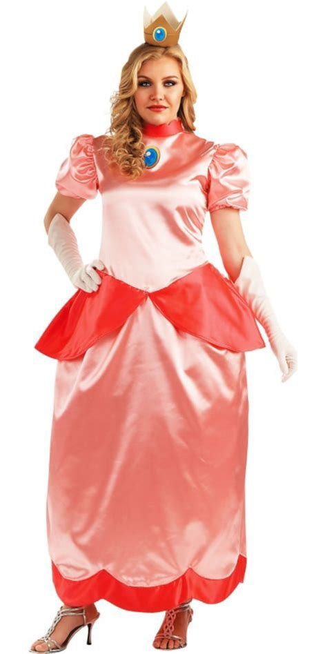 Plus Size Princess Peach Costume For Adults Party City Peach Costume Princess Peach Costume
