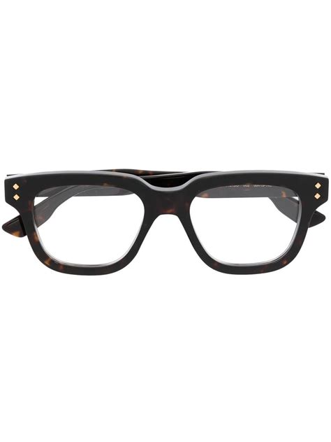 Gucci Eyewear Square Frame Optical Glasses Farfetch