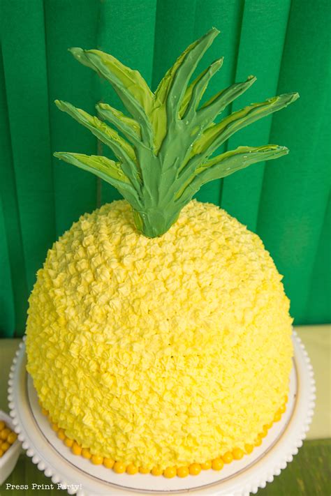 What is a good recipe for a pineapple filling? How to make a Birthday Pineapple Shaped Cake - Press Print ...
