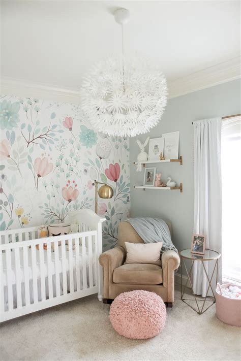 #nursery #baby room #wallpaper #cute #home decor #interior design #interior decorating #interior designer #interior decorator #white #home accents want to see more posts tagged #baby room? Bright and Whimsical Nursery for Colette - Project Nursery ...