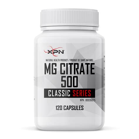 Mg Citrate 500 - Nutrition Sports Fitness