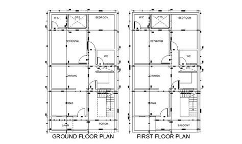 Floor Plan And Dimension Of The 25x45 East Facing House Plan Is Given