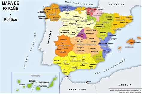Panorama Clérigo Cobertura Mapa De España Con Nombres Peave Alcanzar Radar