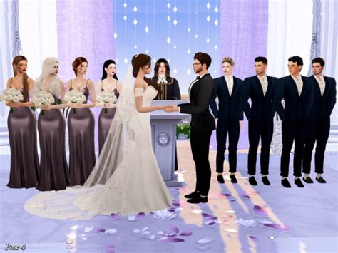 Wedding Ceremony Pose Pack By Betoae0 From Tsr • Sims 4 Downloads