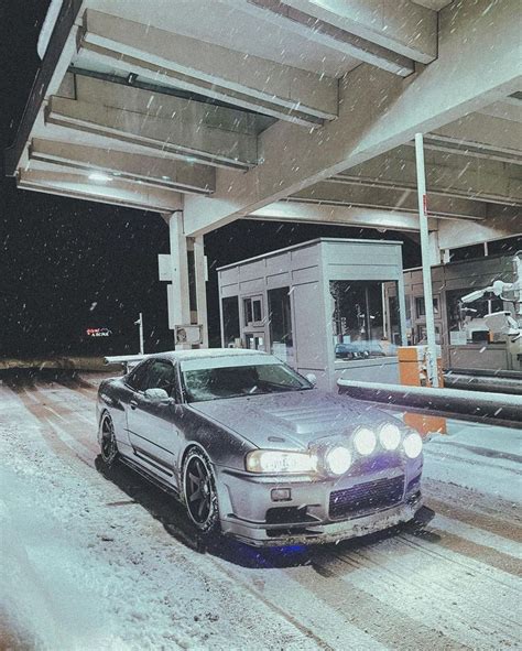 Schaefchen On Instagram First Testdrive With The R34 Vspec2 In Snow