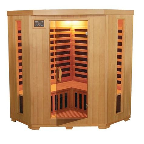 Mountain Ridge 3 Person Corner Carbon Heater Far Infrared Sauna