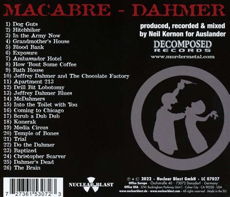 Macabre Dahmer Cd Jpc