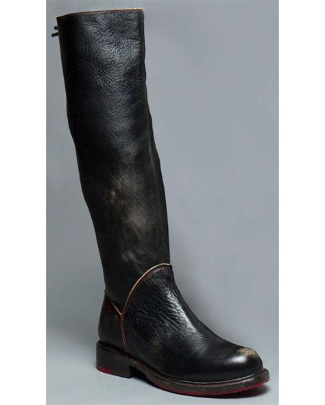 Bed Stu Womens Black Manchester Tall Boots Round Toe Boot Barn