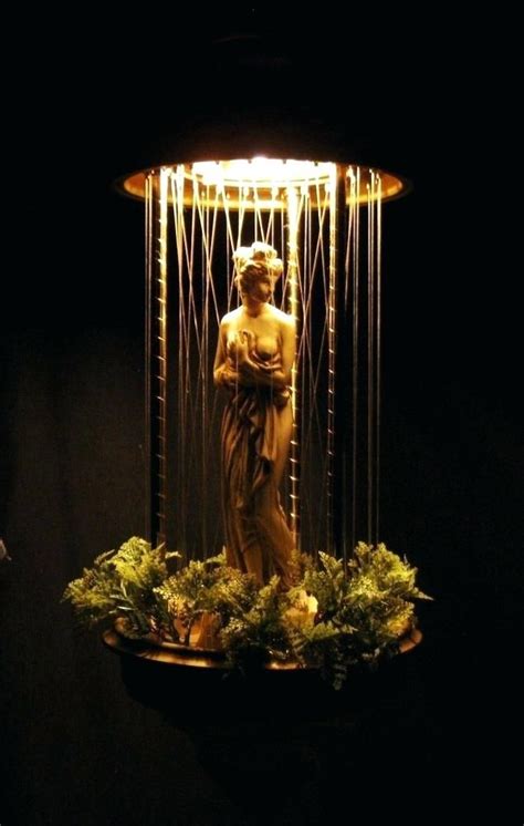 Oil Drip Lamp Vintage Gold Goddess Mineral Oil Rain Lamp Mid Century