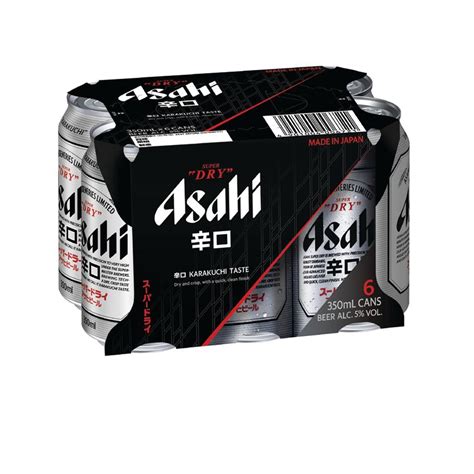 Asahi Super Dry Beer Can 350ml Bundle Of 6 Shopee Singapore