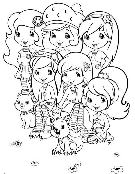 Strawberry Shortcake Coloring Pages 2 Coloring Pages