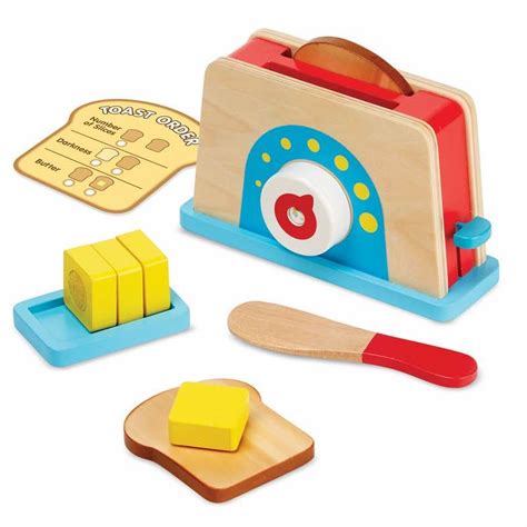 Melissa And Doug Toaster Bread And Butter Set Knock On Wood Toys