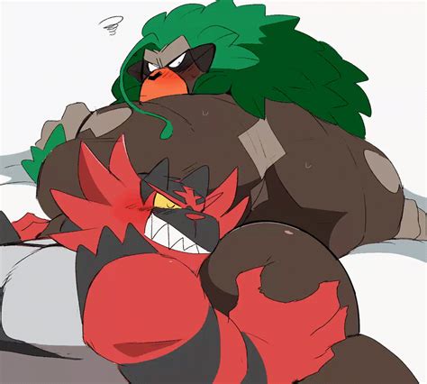 Post 4300264 001hyaku Animated Incineroar Porkyman Rillaboom