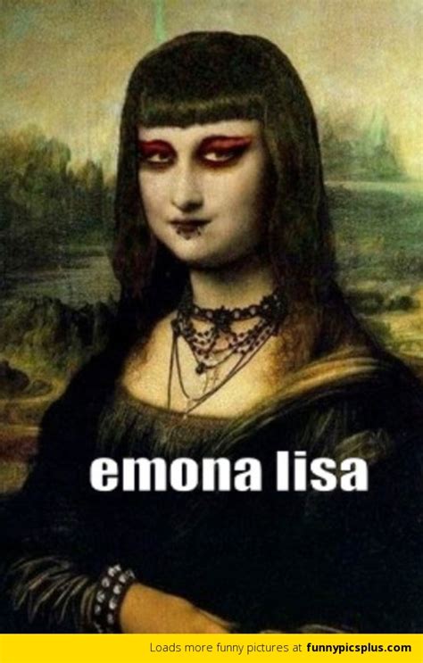 Emo Mona Lisa Funny Pictures