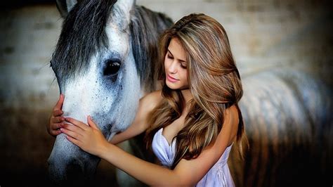 Women And Animals Wallpapers Wallpaper Cave