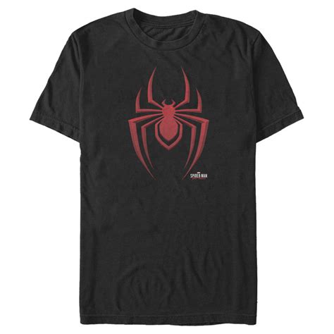 Mens Marvel Spider Man Miles Morales Spider Logo T Shirt Fifth Sun