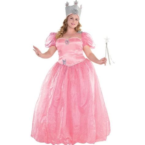 Womens Glinda Costume Plus Size Wizard Of Oz Glinda Costume Plus