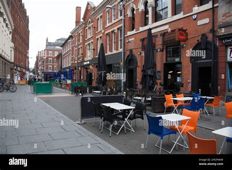 Restaurants On Broad Street In Nottingham In The Uk Stock Photo Alamy