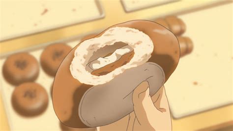 Osembei Pan Bread With A Rice Cracker Inside Clannad Episode 1 Japanese Food Illustration