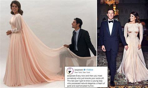 Zac Posen Shares Unseen Photo Of Princess Eugenies Wedding Dress