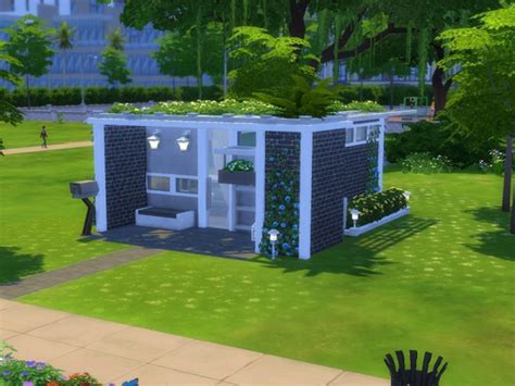 The Sims Resource Small Modern House 5x5 Chellenge Lot