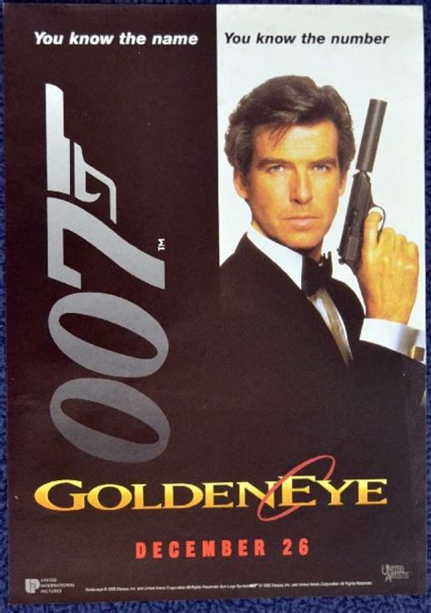 All About Movies Goldeneye Movie Hand Bill 1995 Pierce Brosnan James