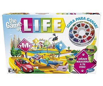 Un juego de mesa que lleva a los jugadores a través de las múltiples etapas de la vida de trabajar y tener una familia. Hasbro Juego de mesa Game of Life hasbro