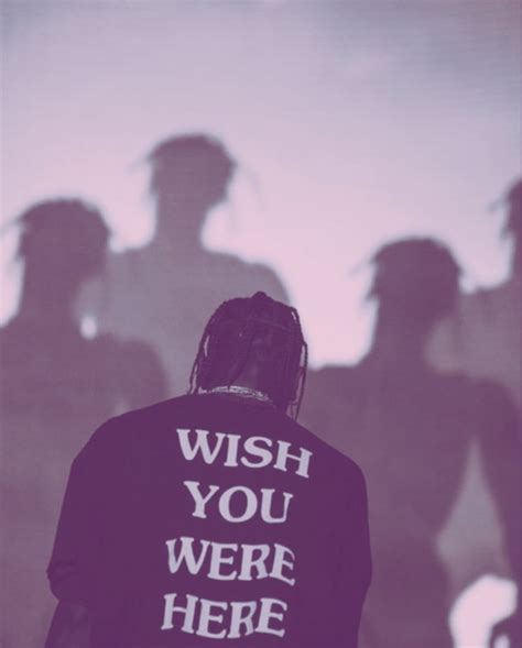 Travis Scott Wall Collage Wish You Are Here Background