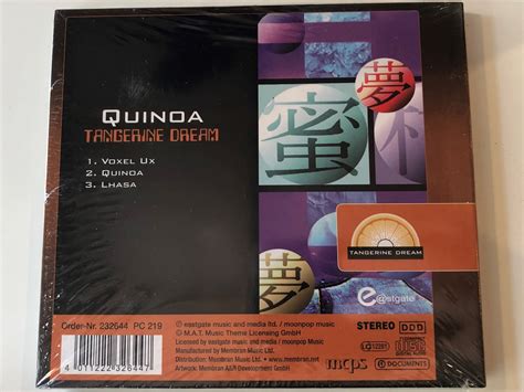 Tangerine Dream ‎ Quinoa Original Recordings Documents ‎audio Cd