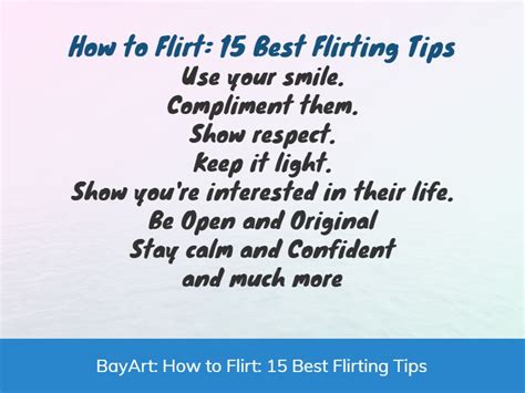 How To Flirt 15 Best Flirting Tips Bayart
