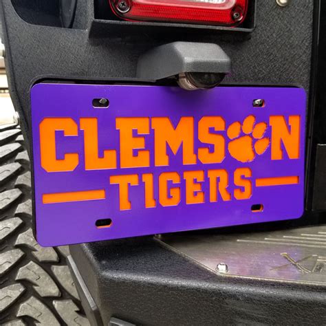 Clemson Tigers License Plate Etsy
