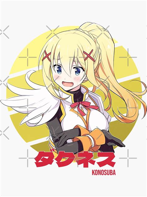 Darkness Konosuba Circle Design V2 Sticker For Sale By Ikaxii Redbubble