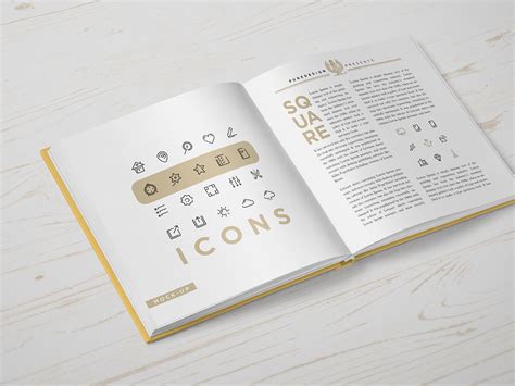 Download Square Book Mockup - Freebie on Behance