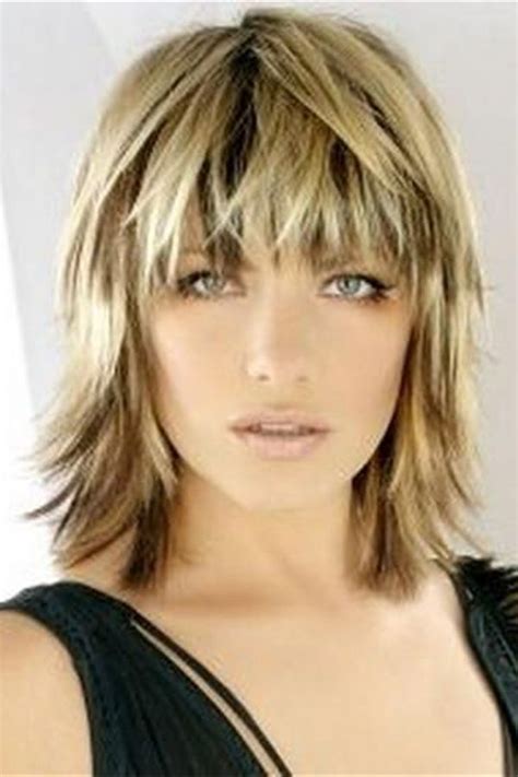 Bangs Layered Blonde Haircut Straight Synthetic Hair Capless Wig 12 Inches Medium Hair Styles