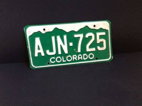 Vintage Colorado License Plate Etsy License Plate Colorado Plates