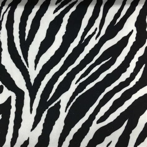 Safari Baby Zebra Short Pile Velvet Upholstery Fabric By The Yard