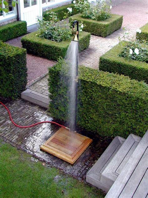 The Shower For The Garden Solar Like Waterfall And With Privacy