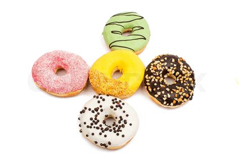 assorted donuts stock image colourbox