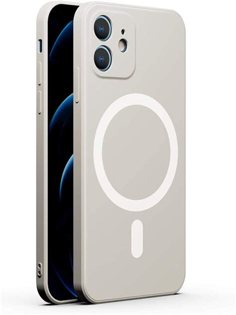 Funda De Silicona Para Iphone 12 Pro Max Compatible Con Mag Safe