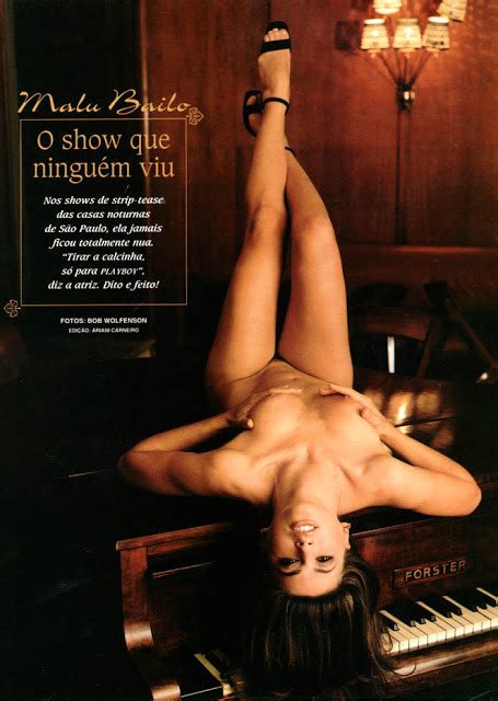 Naked Malu Bailo In Playboy Magazine Brasil