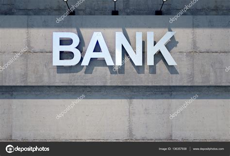 Modern Bank Building Signage — Stock Photo © Albund 136357938