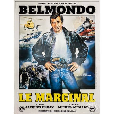 Affiche Ancienne Du Film Le Marginal Avec Belmondo De 1983