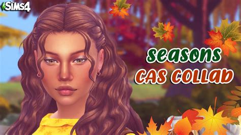 Sims 4 Create A Sim Seasons Collab Fall🍁📚🚌🍂 Youtube