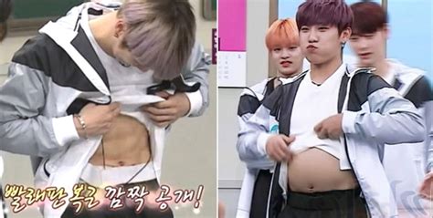 강다니엘 예능 토크 모음 아이돌 모음 zip. 강다니엘 '초콜릿 복근'과 비교되는 박우진의 '아기 배 ...