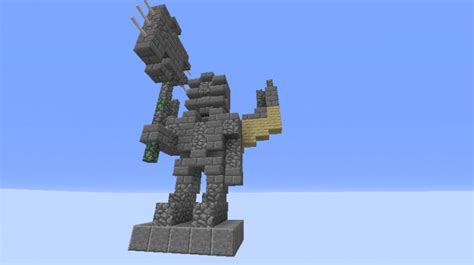 X Stone Statues Minecraft Map