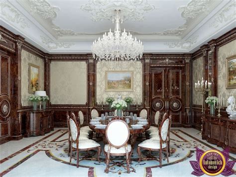 Dining Room Interior In Classic Style Of Katrina Antonovich By Luxury